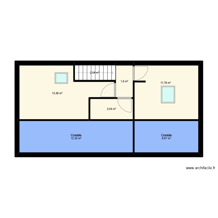 CRESPO BELOEIL. Plan de 13 pièces et 104 m2