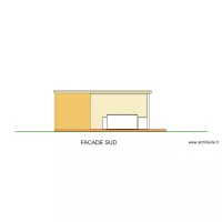 pool house facade sud
