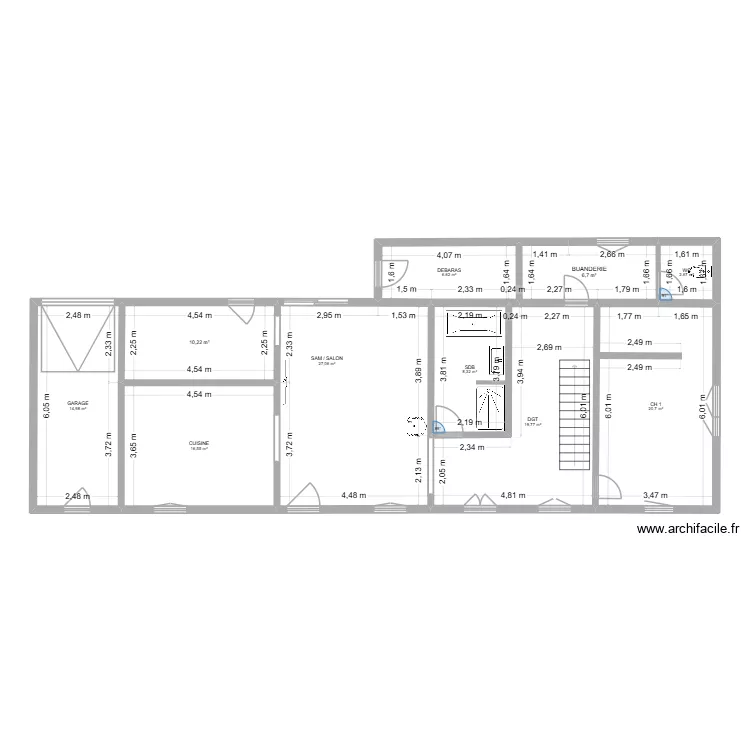 PLAN VILLEBON 03. Plan de 10  et 134 m²