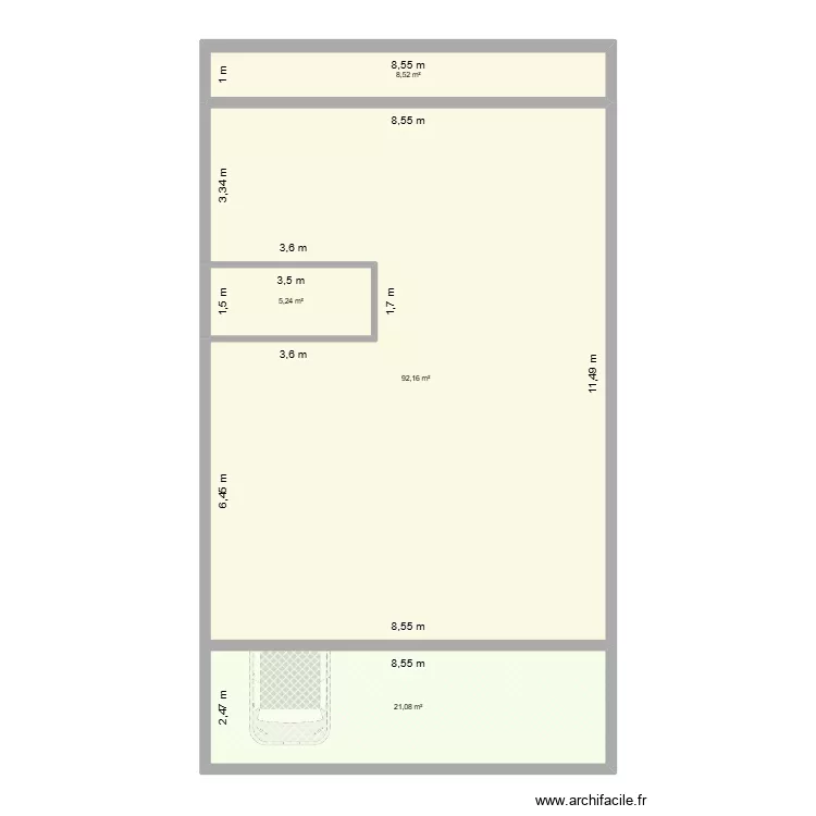 amir v3. Plan de 9  et 254 m²