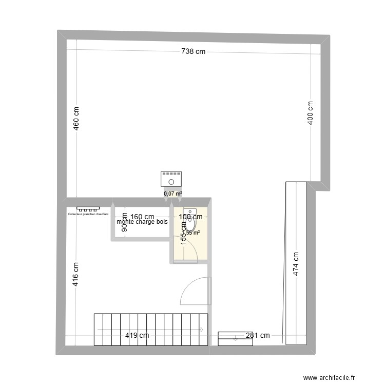 bonvallot. Plan de 0 pièce et 0 m2