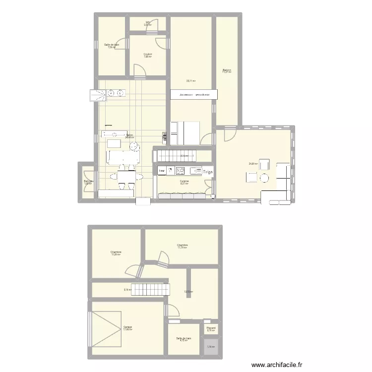 Maison 2. Plan de 18 pièces et 191 m² Maison 2. Plan de 18 pièces et 191 m²