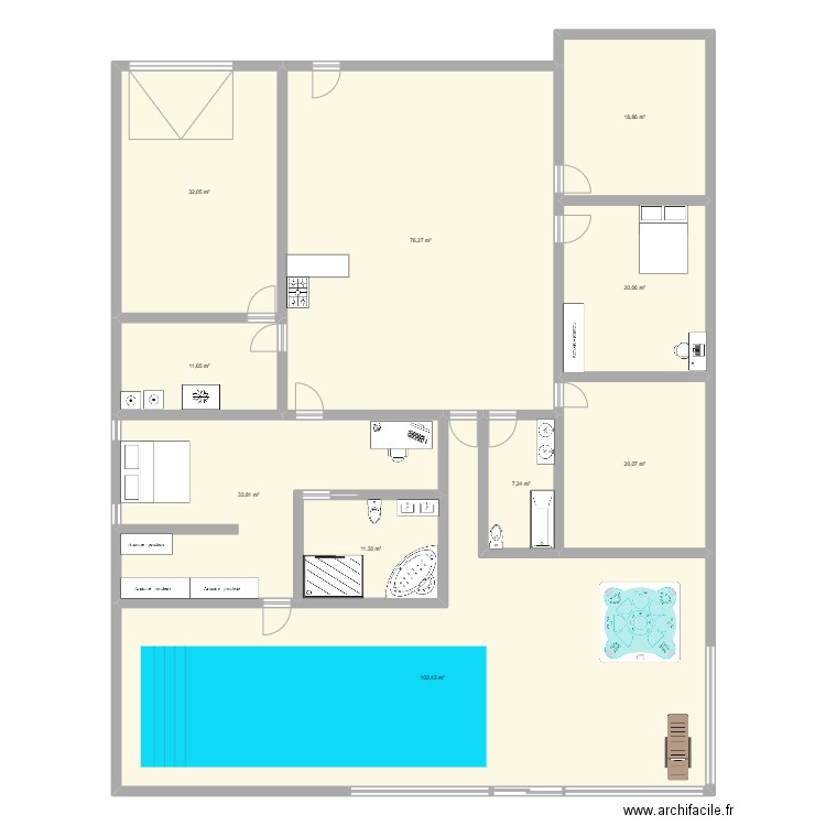 dream. Plan de 10 pièces et 334 m2
