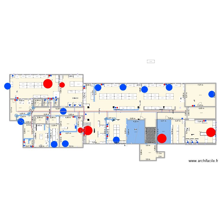 kitchen Tbilisi 2. Plan de 23 pièces et 741 m2
