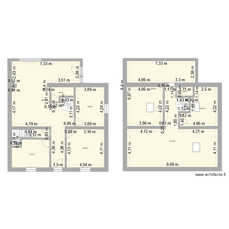 Projet aménagement 2. Plan de 10 pièces et 195 m2