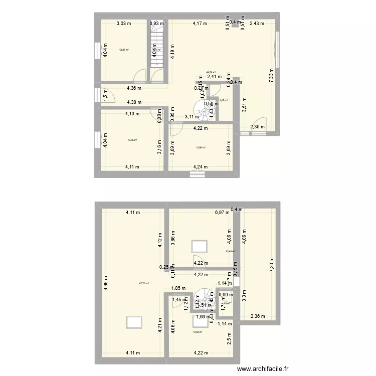 Projet am&eacute;nagement 2. Plan de 