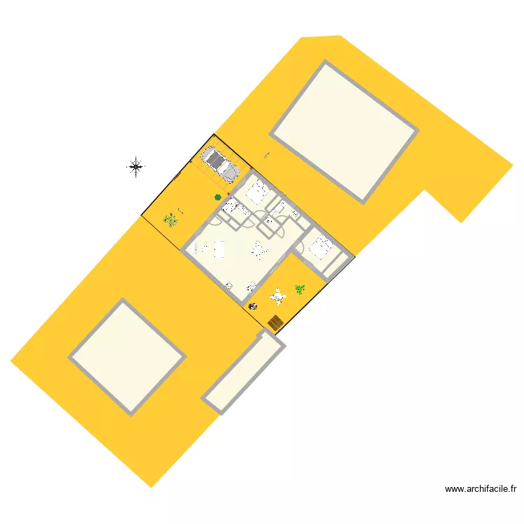 MAISON PP. Plan de 10  et 255 m²