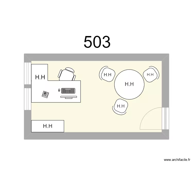 Bureau R 503 H.HADJAB. Plan de Bureau R 503 H.HADJAB. Plan de