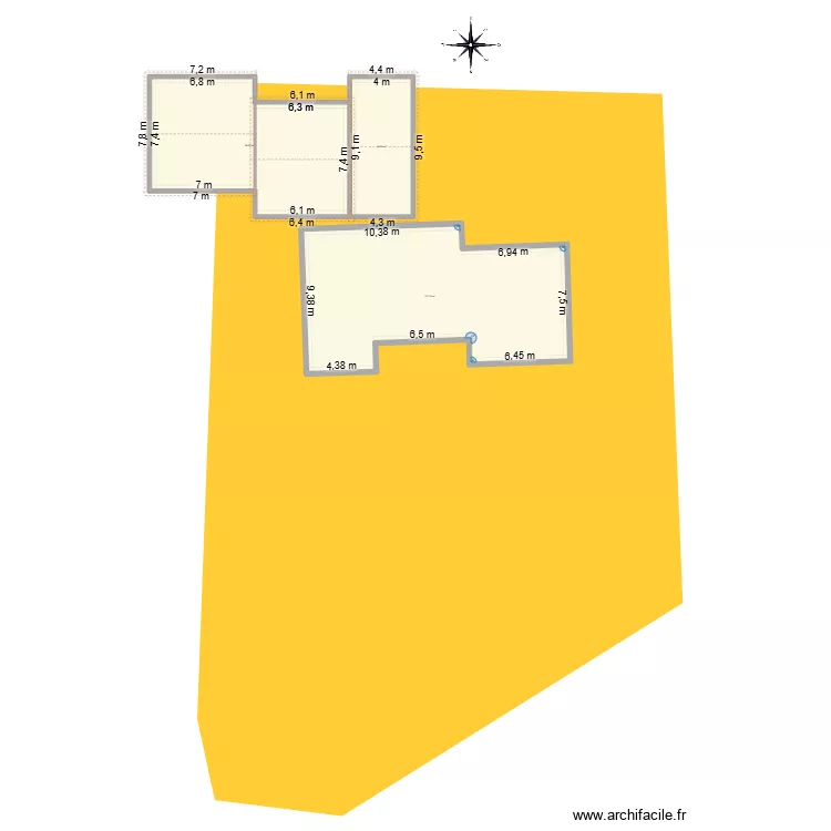 Maison lio. Plan de 3 Pièces et 270 m² Maison lio. Plan de 3 Pièces et 270 m²