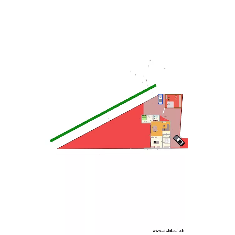 AVEC ETAGE EN L. Plan de 12 et 119 m² AVEC ETAGE EN L. Plan de 12 et 119 m²