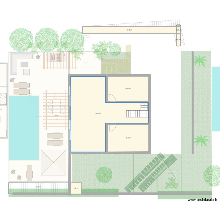 extension cavalaire 2. Plan de 20 pièces et 290 m2