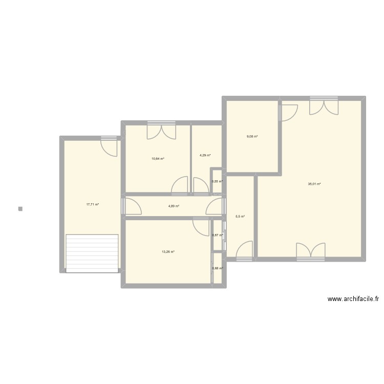 gtdf. Plan de 11 pièces et 102 m2