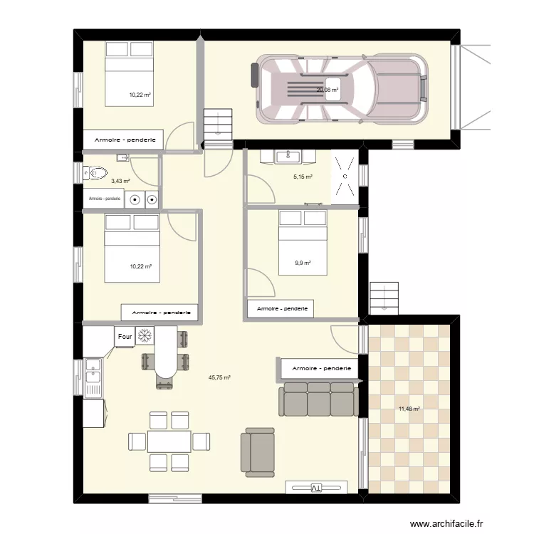maison 2 hilaire. Plan de 8 et 116 m² maison 2 hilaire. Plan de 8 et 116 m²