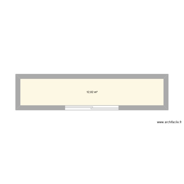 jeanne. Plan de 1 pièce et 12 m2