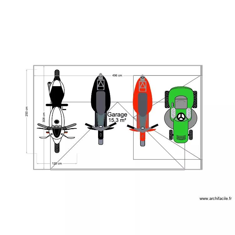 abris jardin. Plan de 
