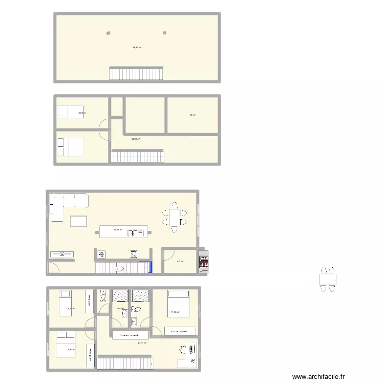 duplex 6 mts fa&ccedil;ade fer. Plan de 