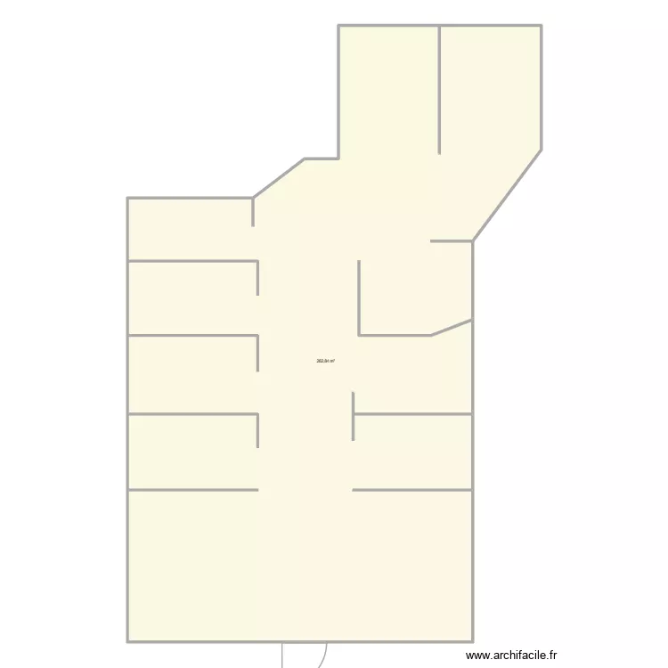 body minute. Plan de 1 pièce et 283 m²