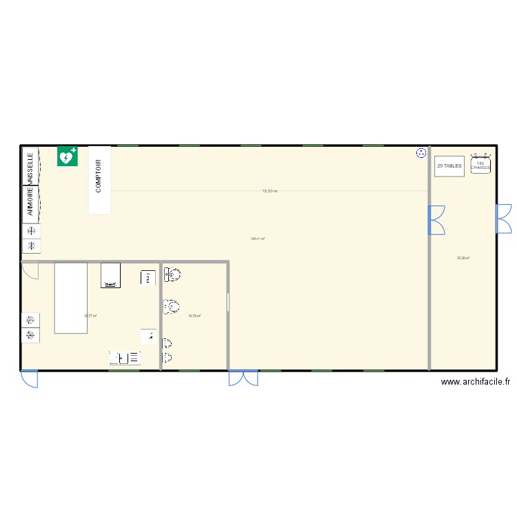 Salle Balinghem echelle. Plan de 0 pièce et 0 m2