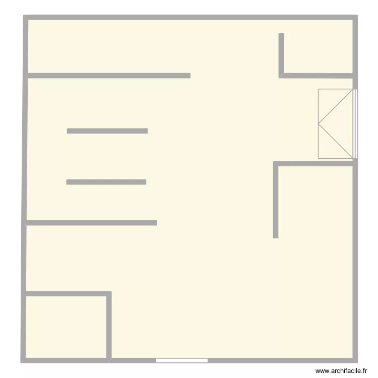 Plan de masse Solmur. Plan de 1  et 357 m²