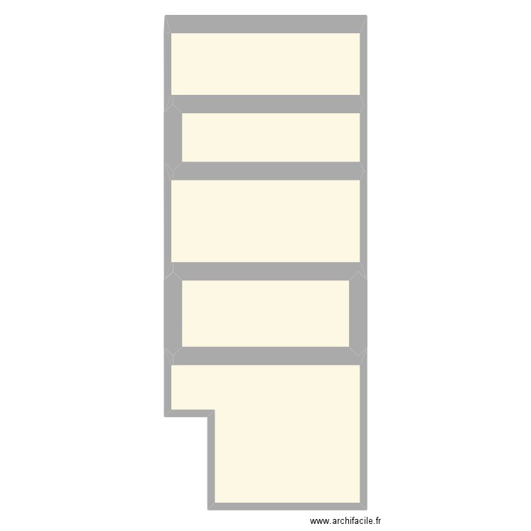 PAILHED LECERF. Plan de 5 pièces et 120 m2