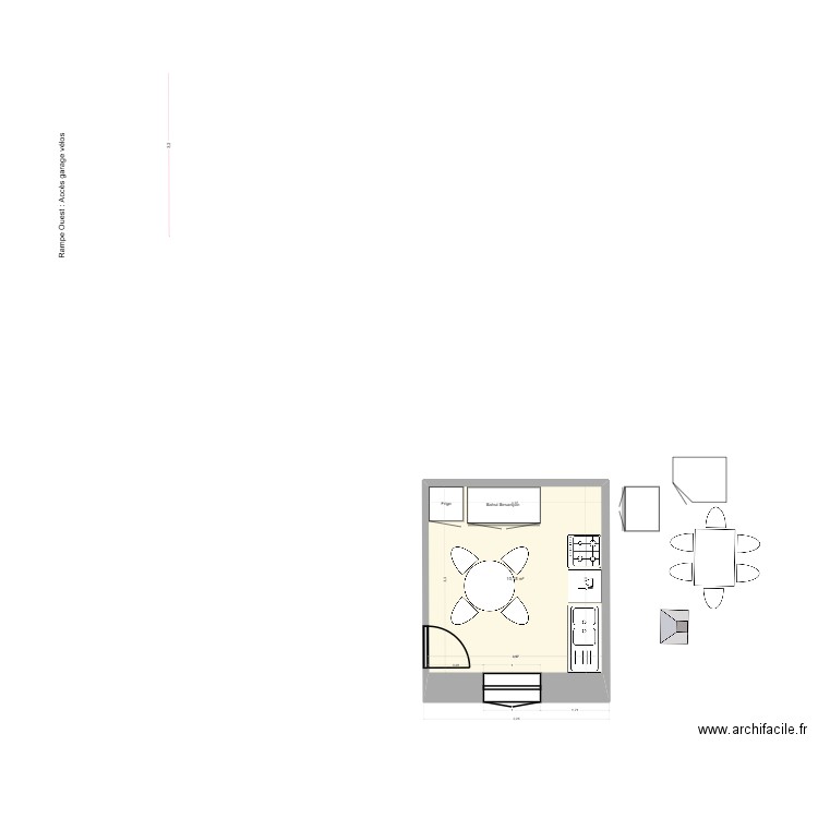 Projet_RDF_CUISINE_1.0. Plan de 1 pièce et 10 m2