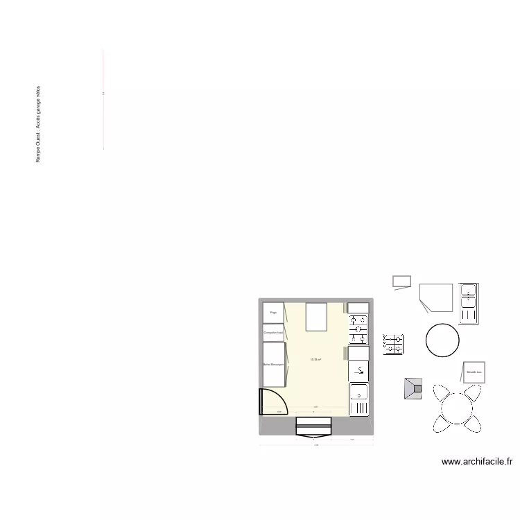Projet_RDF_CUISINE_1.0. Plan de 1 pièce et 10 m² Projet_RDF_CUISINE_1.0. Plan de 1 pièce et 10 m²