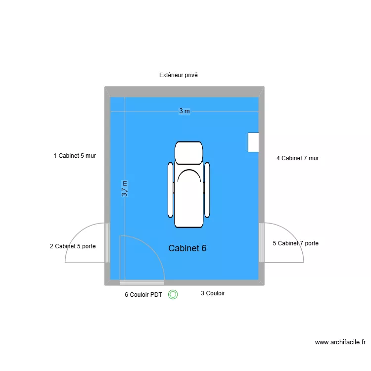 60710 Cabinet 6. Plan de 