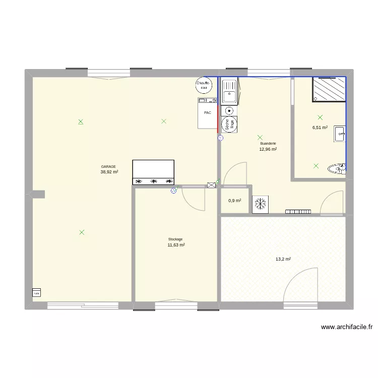 P.Bas Avant Travaux. Plan de P.Bas Avant Travaux. Plan de