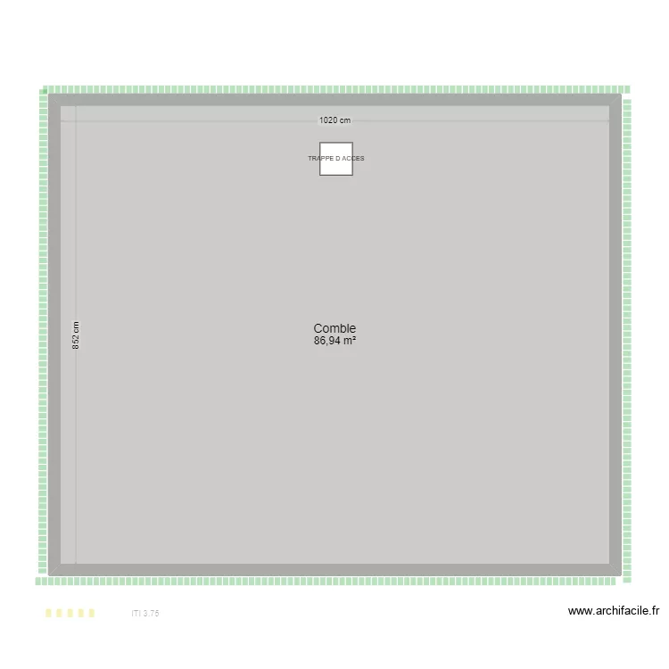 DUCHAMPS APPT 2 R+1. Plan de 