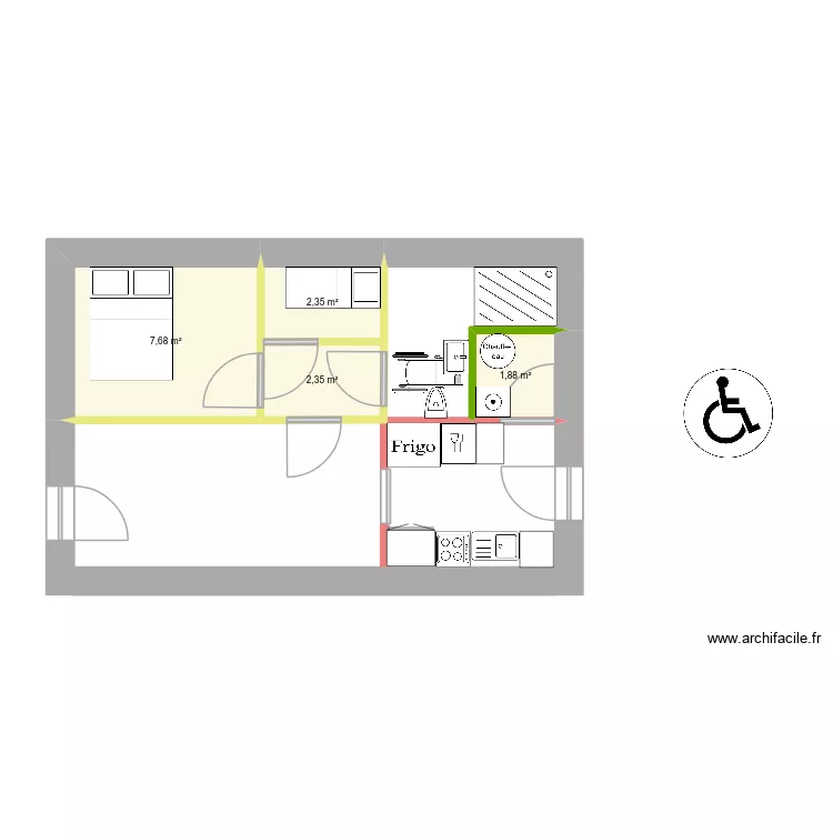 222. Plan de 4  et 14 m²