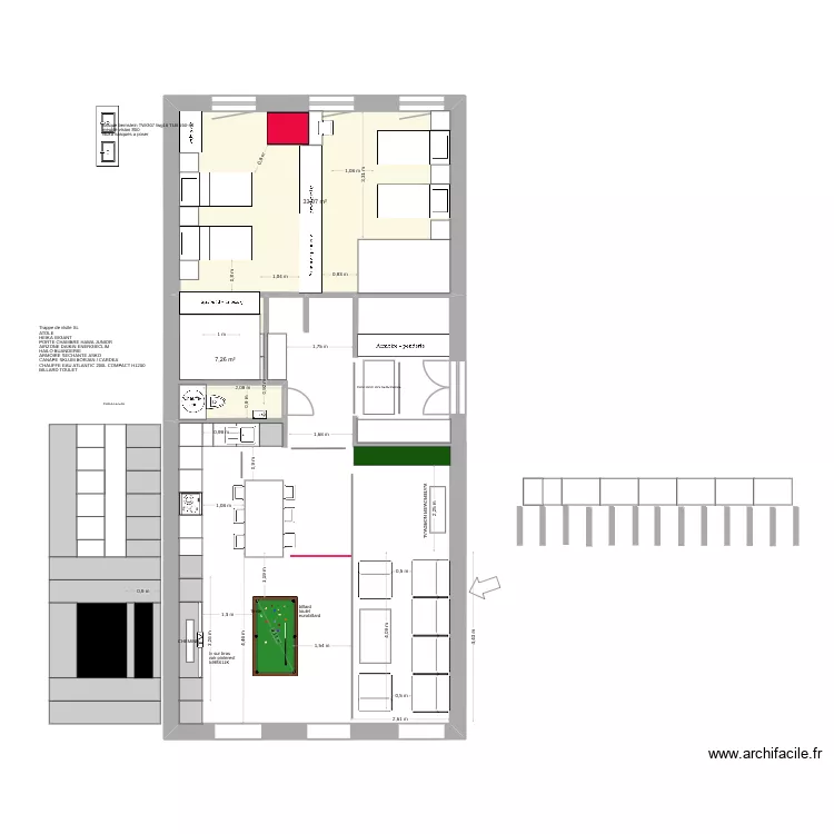 PLAN MERIMEE INVEST 2CH 1. Plan de 2  et 40 m²