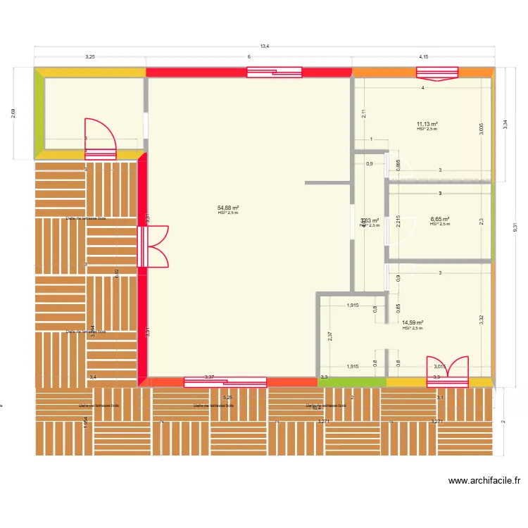 plant dalle 3. Plan de 5 et 91 m² plant dalle 3. Plan de 5 et 91 m²