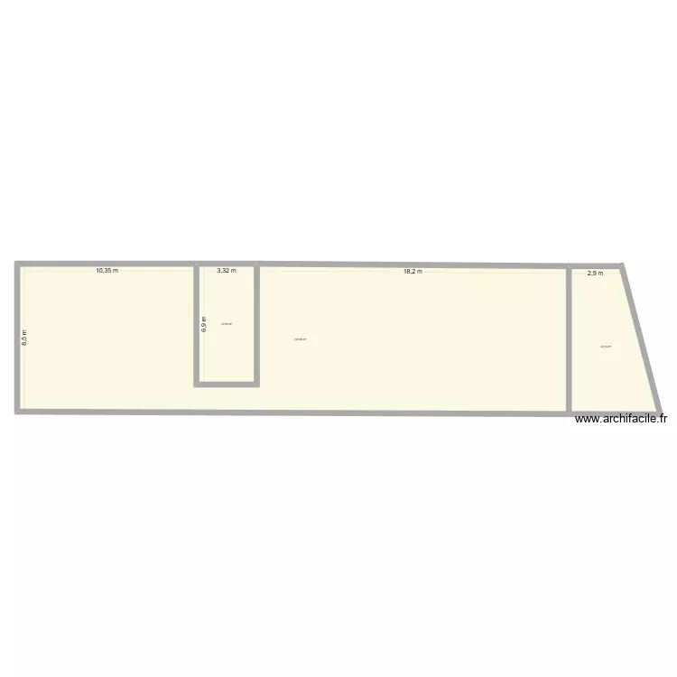 PLAN APRES DEMOLLITION. Plan de 