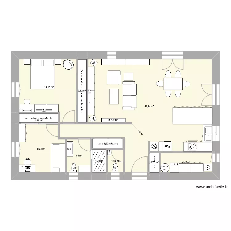 lot17fev26. Plan de 11  et 92 m²