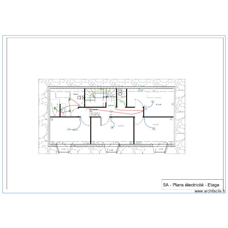 PICHON R+1. Plan de 0 pièce et 0 m2