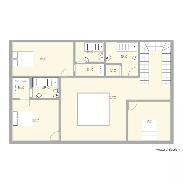 jklhuh. Plan de 10  et 123 m²