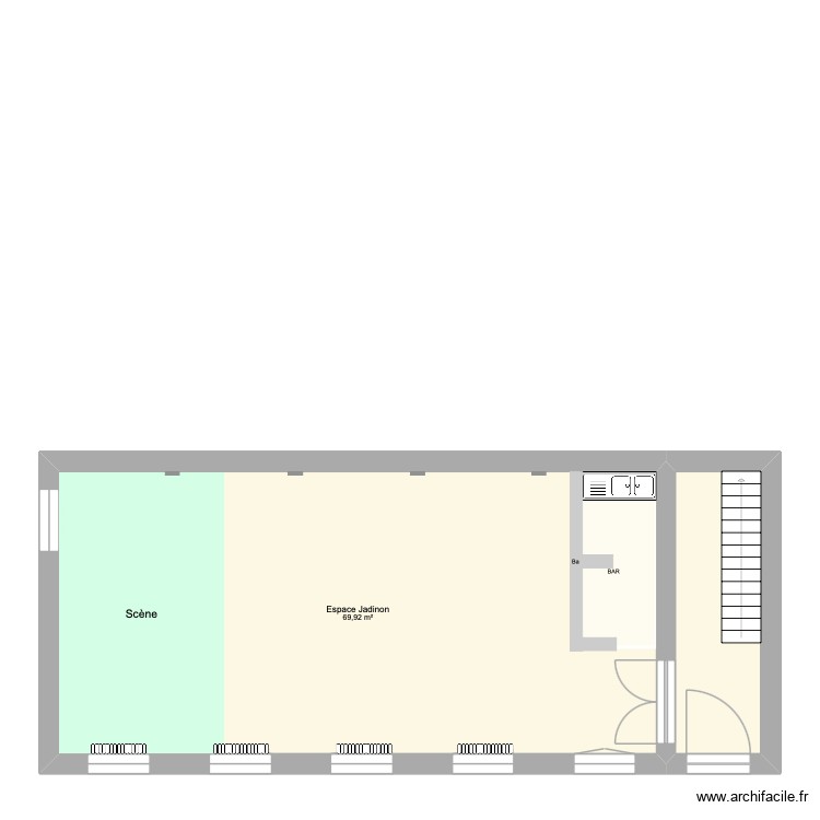 Salle Jadinon 1. Plan de 0 pièce et 0 m2