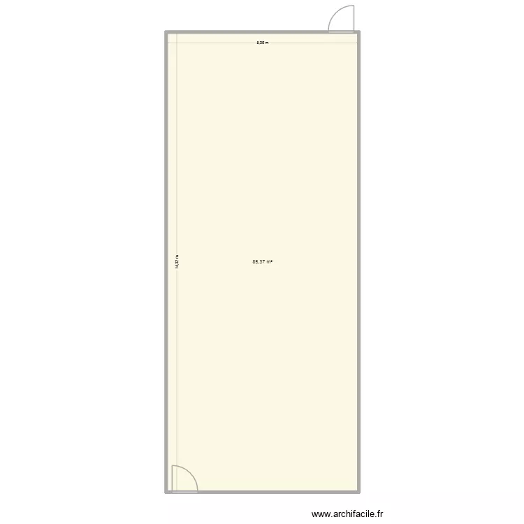 Salle Cours Labo 1 35 &eacute;l&egrave;ves  souhait SVT. Plan de 1  et 85 m²