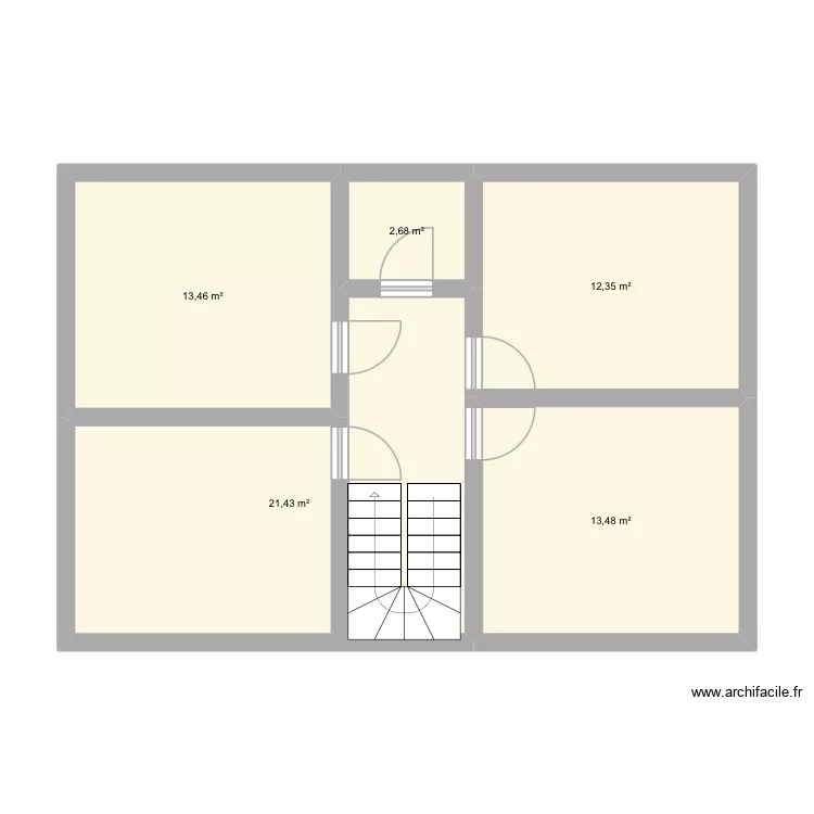1er étage. Plan de 5 et 63 m² 1er étage. Plan de 5 et 63 m²