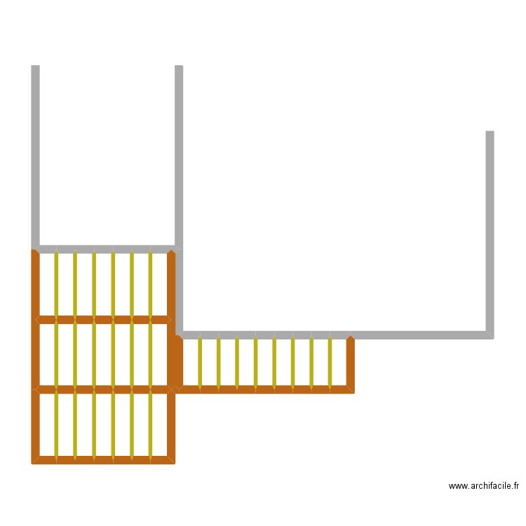charpente terrasse. Plan de 31 pièces et 22 m2