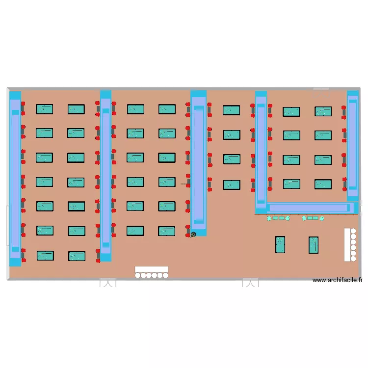 Plan 3 billard. Plan de 