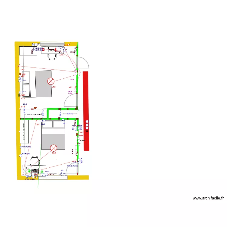 chambres Elec. Plan de 