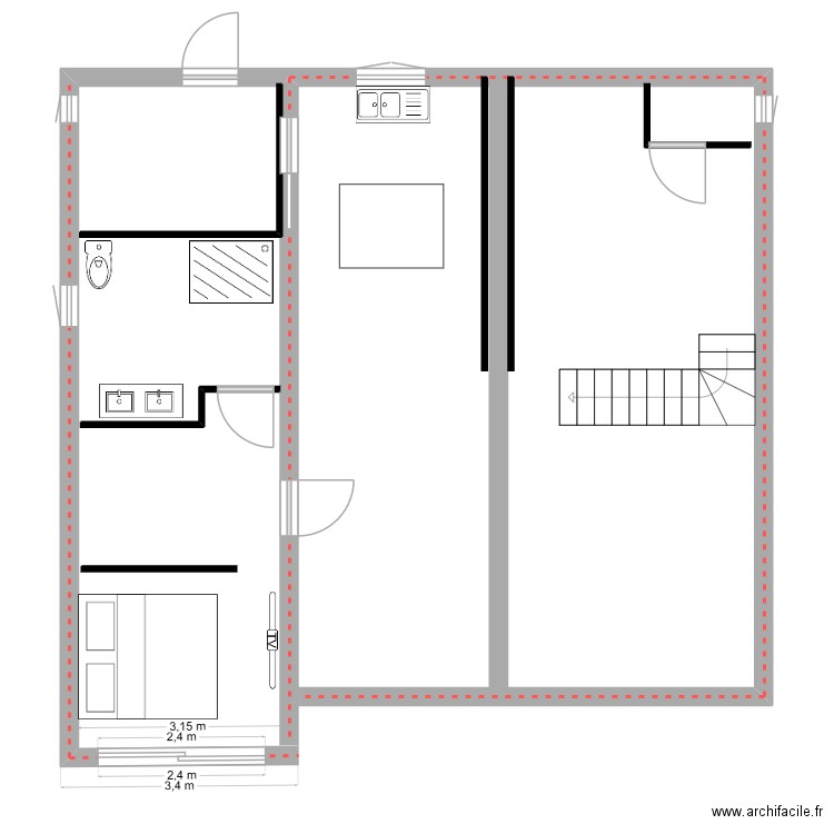 MAISON 2. Plan de 0 pièce et 0 m2