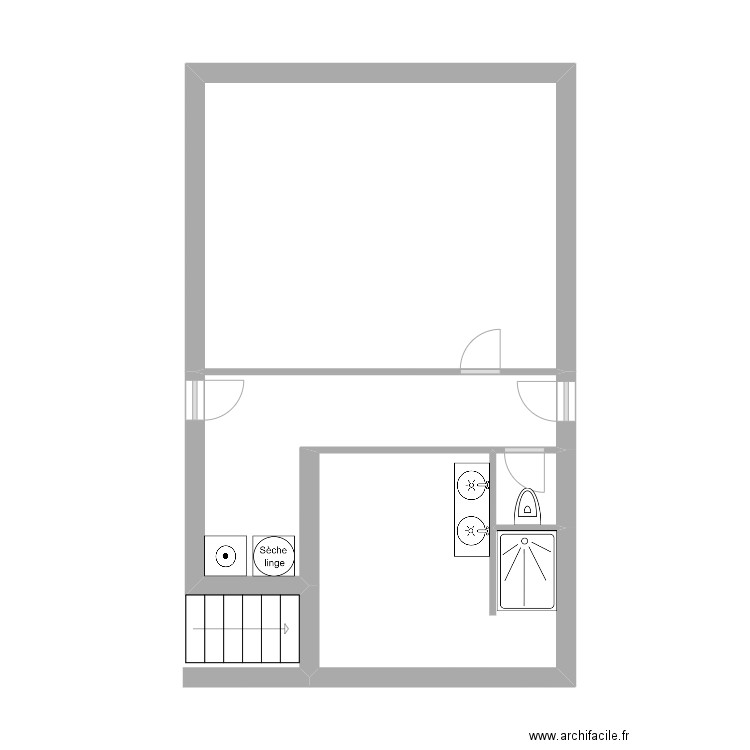 lanarce extension. Plan de 4 pièces et 36 m2