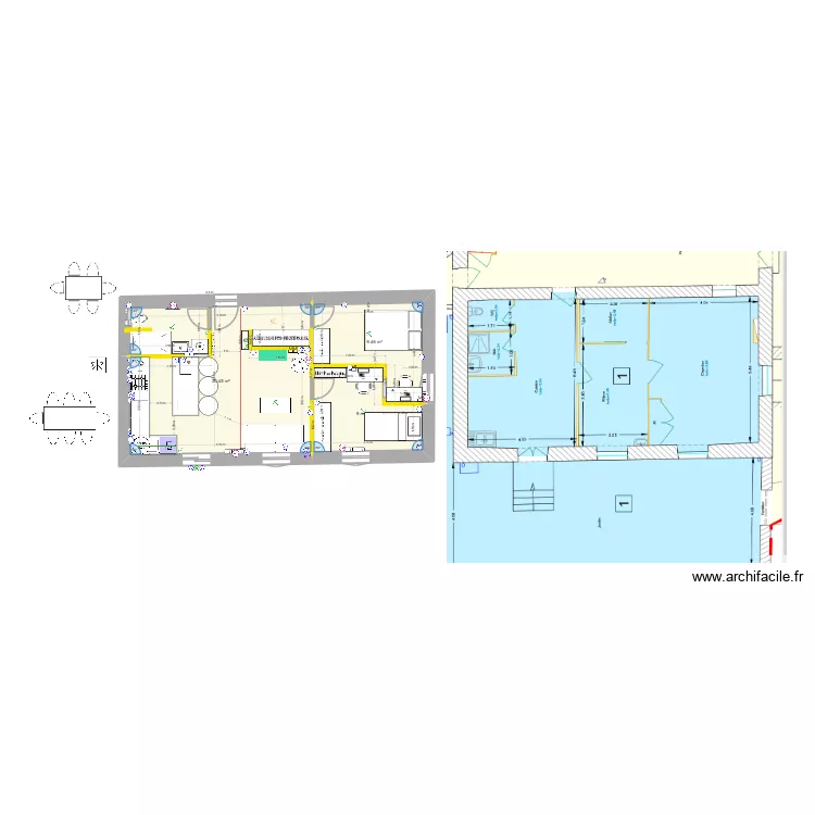Chessy 4 Elec. Plan de 3  et 49 m²