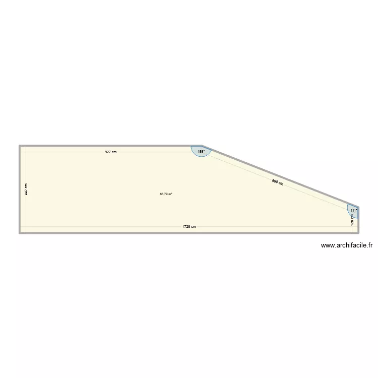 terrasse helluin. Plan de 