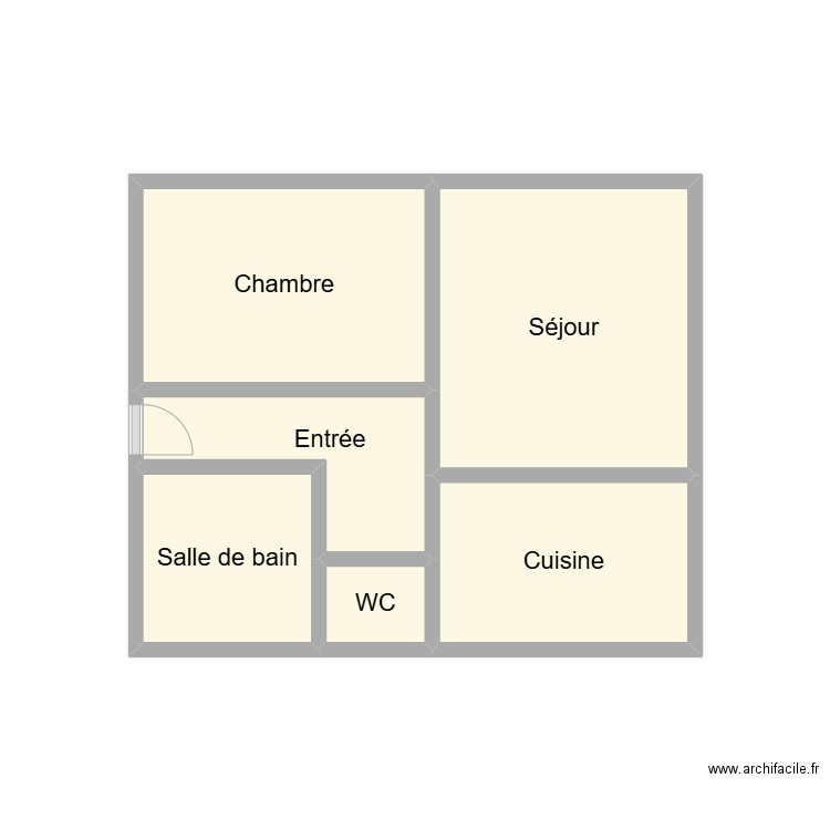 2504 LE GALL. Plan de 6 pièces et 12 m2