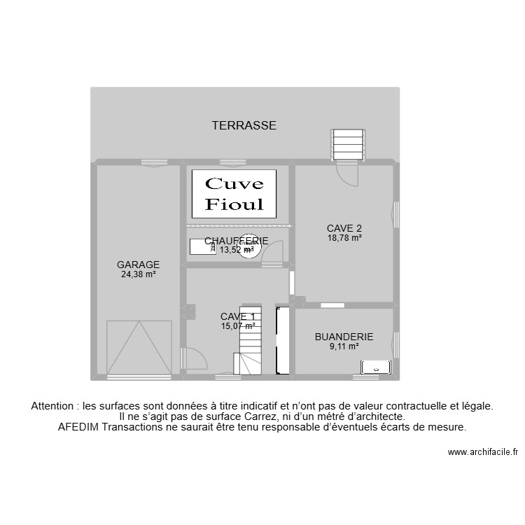 BI 31632. Plan de 24 pièces et 282 m2
