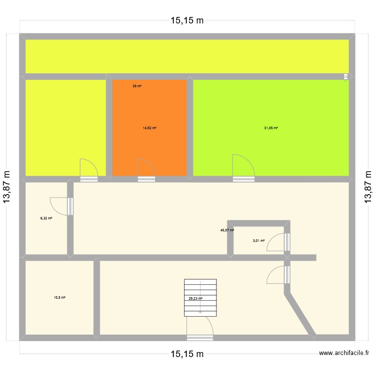 kamel2. Plan de 8 pièces et 179 m2