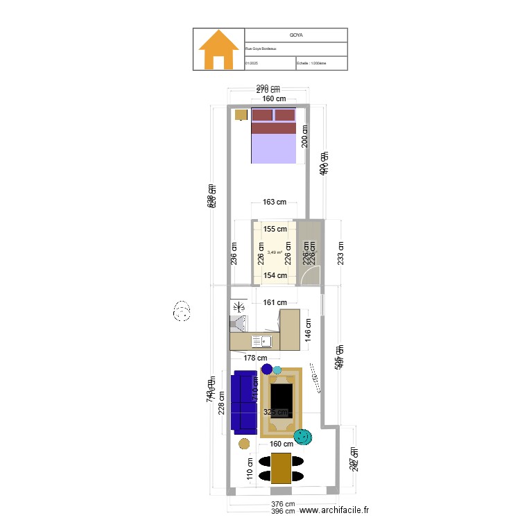 GOYA 3. Plan de 0 pièce et 0 m2